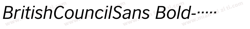 BritishCouncilSans Bold字体转换